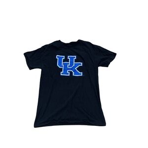 Top of the World Black Tee with Blue Logo